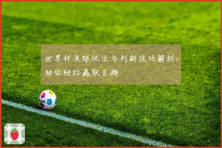 世界杯滚球玩法与判断技巧解析，助你轻松赢取乐趣